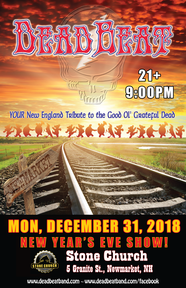 Monday December 31, 2018 – NEW YEAR’S EVE! – Stone Church, Newmarket